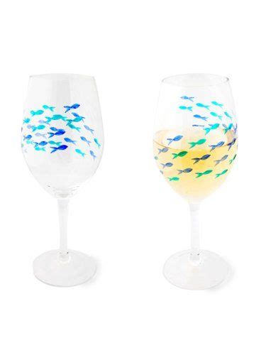 goblet fish|Abbott Collection Blue and Green Fish Goblets .